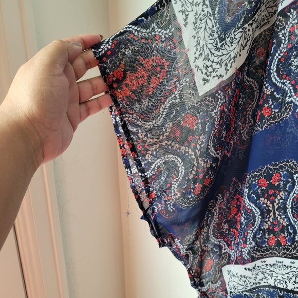 Maurices Colorful Print Kimono - Picture 3 of 7